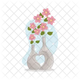 Vase à fleurs  Icône