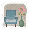 Vase Decor Chair Icon