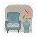 Vase Decor Chair Icon