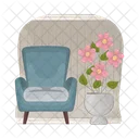 Vase Decor Chair Icon