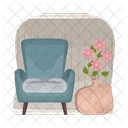 Vase Decor Chair Icon