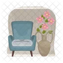 Vase Decor Chair Icon