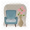 Vase Decor Chair Icon