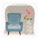 Vase Decor Chair Icon