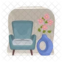 Vase Decor Chair Icon