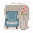 Vase Decor Chair Icon