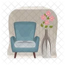 Vase Decor Chair Icon