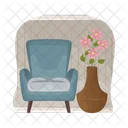 Vase Decor Chair Icon