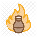 Vase Fire Pottery  Icon