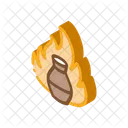 Clay Vase Fire Icon
