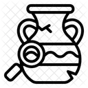 Vase Magnifier Archaeology Icon