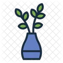 Vase Leaves Plant Icon