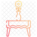 Vase Table Flower Table Icon