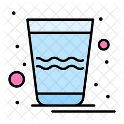 Vaso de agua  Icono