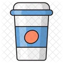 Cafe Te Vaso De Papel Icono