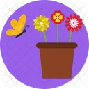 Vaso De Flores Flor Flores Icon