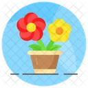 Flores Vaso Decorativo Icon