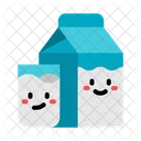 Vaso De Leche Leche Pack Icon