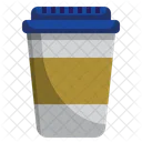 Vaso de papel  Icono