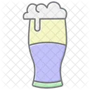 Icono De Color Lineal De Vaso De Pinta Irlandes Icono