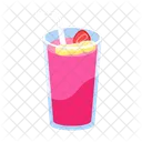 Vaso De Batido Con Pajita Bebida Icono