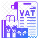 Vat Tax Shopping Tax Bill Receipt Icon