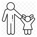 Vater und Tochter  Symbol