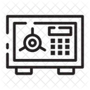 금고 보호 보안 사물함 사물함 아이콘