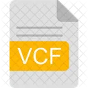 Vcf Archivo Formato Icono