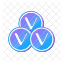 Vechain Coin Cryptocurrency Icon