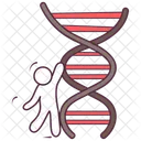 Vecteur d'acide désoxyribonucléique  Icône