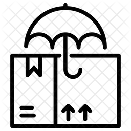Vecteur de protection des colis  Icône