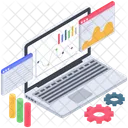 Analisis De Negocios En Linea Analisis Web Analisis De Negocios Icono