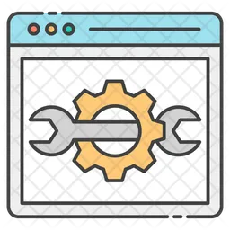 Vector de configuración web  Icono