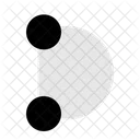 Vector Edit Semicircle  Icon