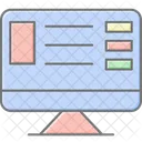 Vector illustration display  Icon