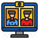 Vedio Call Online Class Webcam Icon