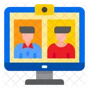 비디오 통화 온라인 수업 웹캠 아이콘