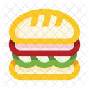 Veg Sandwich Sandwich Fast Food Icon