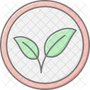 Veganes Lineares Farbsymbol Symbol