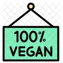 Vegan Board Vegetarian Icon