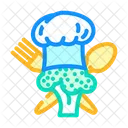Cooking Vegan Food Icon