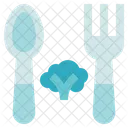 Vegetarian Vegan Spoon Icône