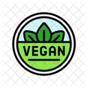 Vegan Produkt Etikett Symbol