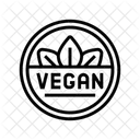 Vegan Produkt Etikett Symbol
