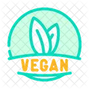 Vegan Produkt Etikett Symbol