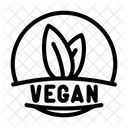 Vegan Produkt Etikett Symbol
