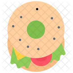 Vegetable Bagel  Icon