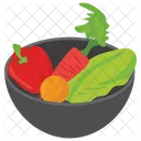 Vegetable Basket Food Collection Vegetable Box Icon
