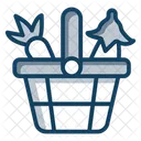 Vegetable Basket Vegetable Bucket Farming Products Icon